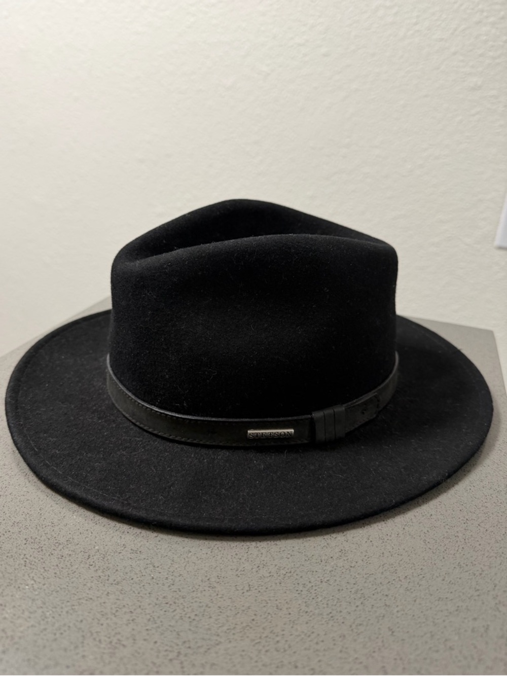 Vintage Stetson Black Wool Hat